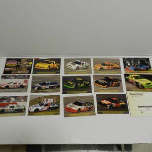 Vintage 1992 "Superstar Calendars" set NASCAR Postcard Competitive Motorsports A